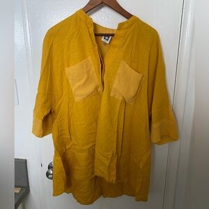 Anne Klein Yellow Blouse